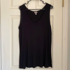 J. Jill Sleeveless semi sheer stretch tunic top. Size medium.